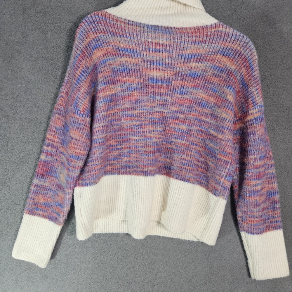 Callahan Knitwear Womens XS Turtleneck Sweater Multicolor Soft Chunky Knit - Picture 9 of 11